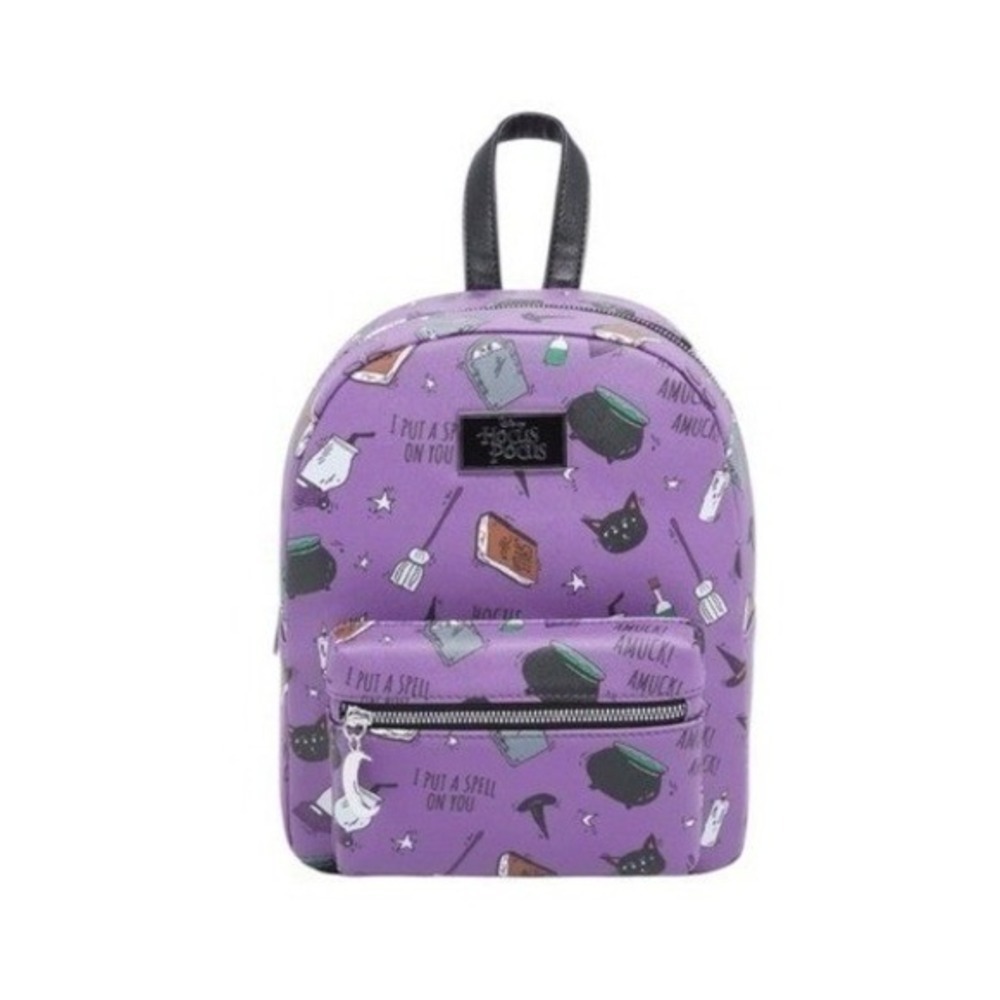 Disney Hocus Pocus Icons Mini Backpack Purple Black Polyurethane Sanderson Siste